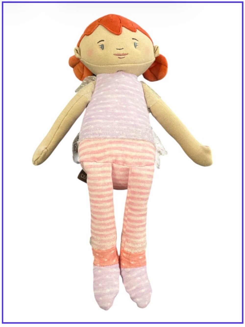 DEMDACO 'Strong Beautiful You' Plush Doll Inspirational Toy Kindness Orange Hair